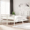 vidaXL Bed Frame without Mattress White 120x200 cm Solid Wood Pine