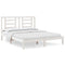 vidaXL Bed Frame without Mattress White 160x200 cm Solid Wood Pine