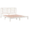 vidaXL Bed Frame without Mattress White 180x200 cm Super King Solid Wood