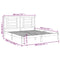 vidaXL Bed Frame without Mattress White 180x200 cm Super King Solid Wood