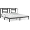 vidaXL Bed Frame without Mattress Grey 200x200 cm Solid Wood Pine