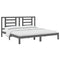 vidaXL Bed Frame without Mattress Grey 200x200 cm Solid Wood Pine