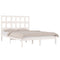 vidaXL Bed Frame without Mattress White 160x200 cm Solid Wood Pine