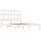 vidaXL Bed Frame without Mattress White 160x200 cm Solid Wood Pine