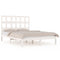vidaXL Bed Frame without Mattress White 200x200 cm Solid Wood Pine