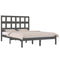 vidaXL Bed Frame without Mattress Grey 200x200 cm Solid Wood Pine