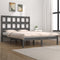 vidaXL Bed Frame without Mattress Grey 200x200 cm Solid Wood Pine