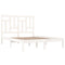 vidaXL Bed Frame without Mattress White 120x190 cm Small Double Solid Wood