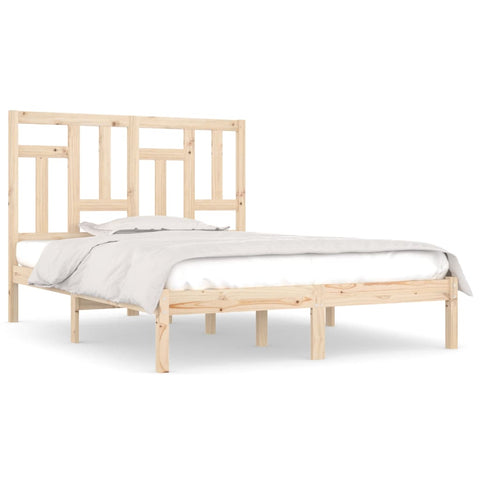 vidaXL Bed Frame without Mattress 135x190 cm Double Solid Wood