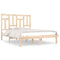 vidaXL Bed Frame without Mattress 135x190 cm Double Solid Wood