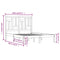 vidaXL Bed Frame without Mattress 135x190 cm Double Solid Wood