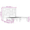 vidaXL Bed Frame without Mattress 120x200 cm Solid Wood Pine