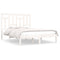 vidaXL Bed Frame without Mattress White 140x200 cm Solid Wood Pine