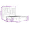 vidaXL Bed Frame without Mattress White 140x200 cm Solid Wood Pine