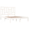 vidaXL Bed Frame without Mattress White 200x200 cm Solid Wood Pine