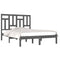 vidaXL Bed Frame without Mattress Grey 200x200 cm Solid Wood Pine