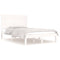vidaXL Bed Frame without Mattress White 135x190 cm Double Solid Wood