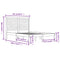 vidaXL Bed Frame without Mattress White 135x190 cm Double Solid Wood