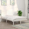 vidaXL Bed Frame without Mattress White 135x190 cm Double Solid Wood