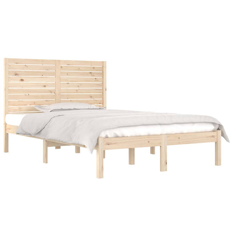 vidaXL Bed Frame without Mattress 140x190 cm Solid Wood