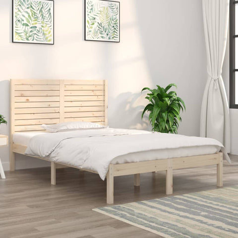 vidaXL Bed Frame without Mattress 140x190 cm Solid Wood