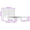 vidaXL Bed Frame without Mattress Black 140x190 cm Solid Wood