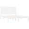 vidaXL Bed Frame without Mattress White 160x200 cm Solid Wood
