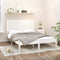 vidaXL Bed Frame without Mattress White 160x200 cm Solid Wood