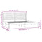 vidaXL Bed Frame without Mattress 180x200 cm Super King Solid Wood