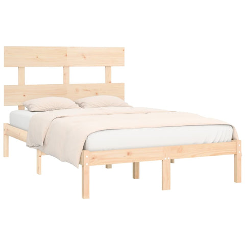 vidaXL Bed Frame without Mattress 140x190 cm Solid Wood