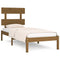 vidaXL Bed Frame without Mattress Honey Brown 100x200 cm Solid Wood