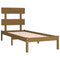 vidaXL Bed Frame without Mattress Honey Brown 100x200 cm Solid Wood