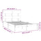 vidaXL Bed Frame without Mattress Grey 200x200 cm Solid Wood
