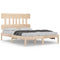 vidaXL Bed Frame without Mattress 135x190 cm Double Solid Wood