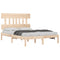 vidaXL Bed Frame without Mattress 135x190 cm Double Solid Wood
