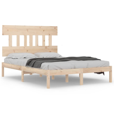 vidaXL Bed Frame without Mattress 140x200 cm Solid Wood