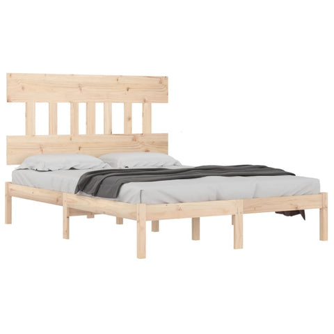 vidaXL Bed Frame without Mattress 140x200 cm Solid Wood