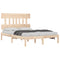 vidaXL Bed Frame without Mattress 140x200 cm Solid Wood