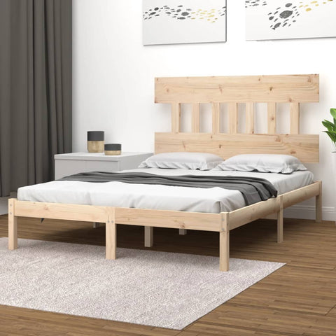 vidaXL Bed Frame without Mattress 140x200 cm Solid Wood