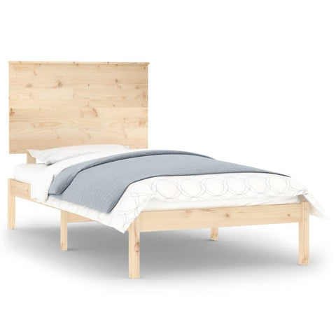 vidaXL Bed Frame without Mattress 100x200 cm Solid Wood Pine