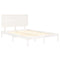 vidaXL Bed Frame without Mattress White 120x200 cm Solid Wood Pine