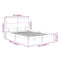 vidaXL Bed Frame without Mattress White 120x200 cm Solid Wood Pine