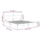 vidaXL Bed Frame without Mattress 150x200 cm King Size Solid Wood