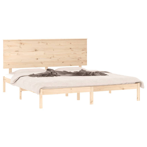 vidaXL Bed Frame without Mattress 200x200 cm Solid Wood Pine