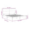 vidaXL Bed Frame without Mattress 200x200 cm Solid Wood Pine