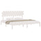 vidaXL Bed Frame without Mattress White 200x200 cm Solid Wood