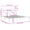 vidaXL Bed Frame without Mattress White 200x200 cm Solid Wood