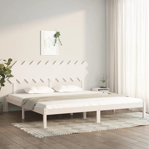 vidaXL Bed Frame without Mattress White 200x200 cm Solid Wood