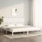 vidaXL Bed Frame without Mattress White 200x200 cm Solid Wood
