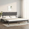 vidaXL Bed Frame without Mattress Grey 200x200 cm Solid Wood
